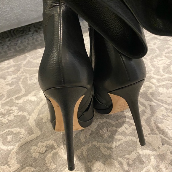 Jimmy Choo Black Leather Giselle boots size 6.5 - Picture 10 of 15